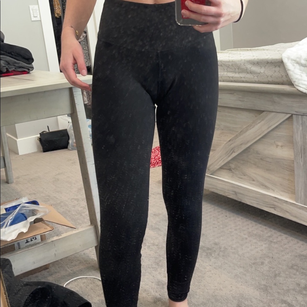 black soft leggings
